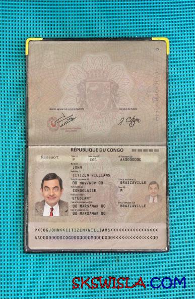 Kongo paszport (2014-obecnie) wygląd zdjęcia pliki PSD, skan i fotografowany obraz